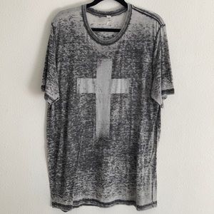 ❗️Acid Gray Cross Top❗️